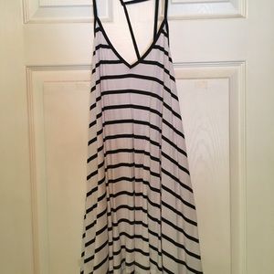 black stripe mini dress from LF